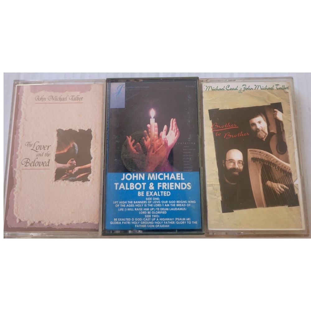 John Michael Talbot Cassette Tape Lot 3 Vintage Christian Worship Sparrow Myrrh
